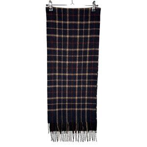 Brooks Brothers Camel Hair Plaid Scarf